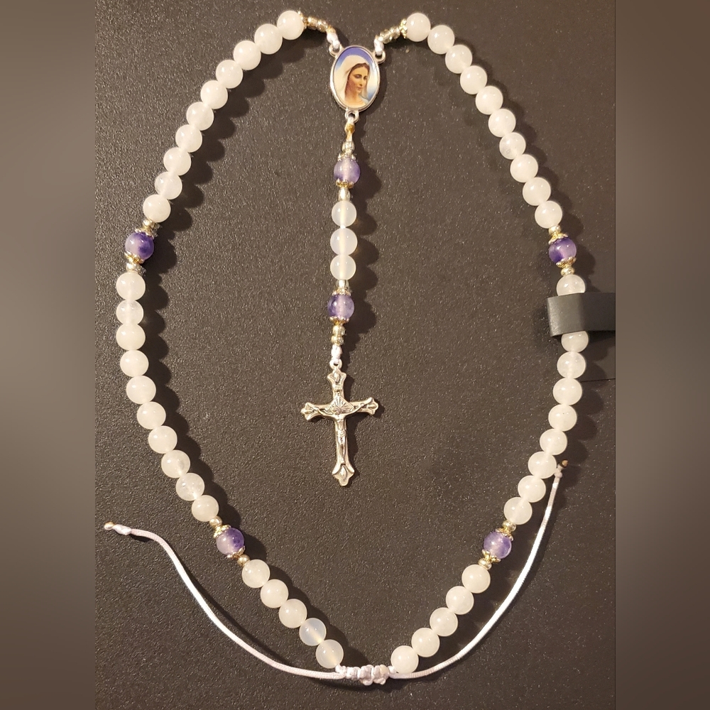 SOLD* Adjustable Crystal Beaded Rosary